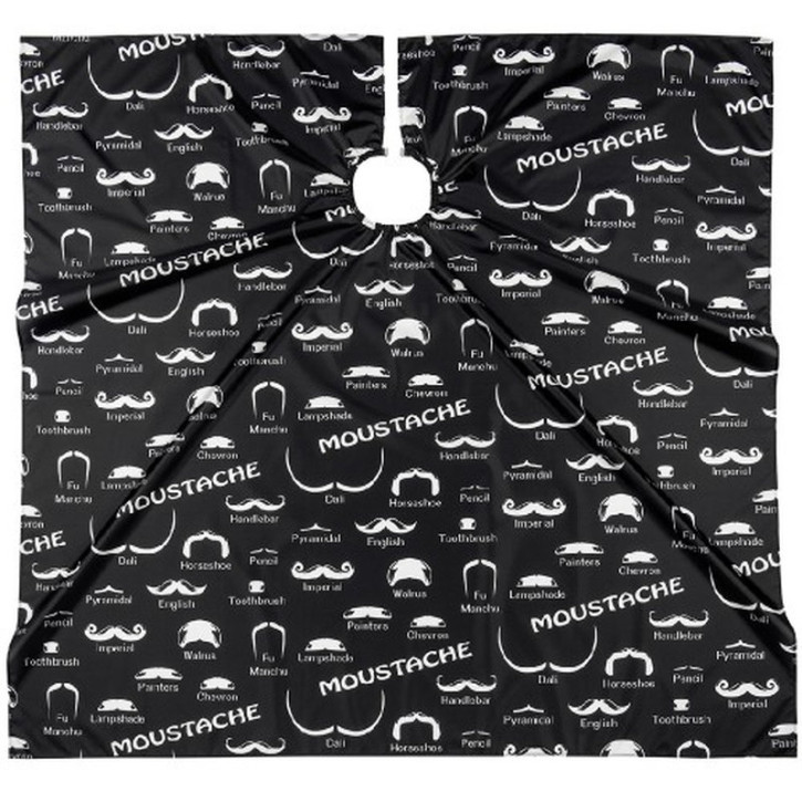 Comair 7000937 Haarschneideumhang 'Daily' Mit Armausschnitten – Schwarz, 128x150 Cm, Wasserabweisend & Antistatisch