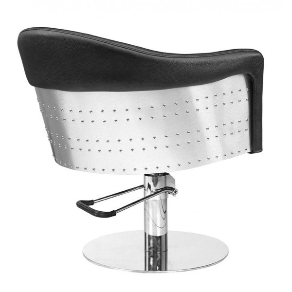 Comair Bedienungsstuhl St. Tropez Deluxe, Farbe schwarz mit hydraulischer Pumpe und Tellerfuss
