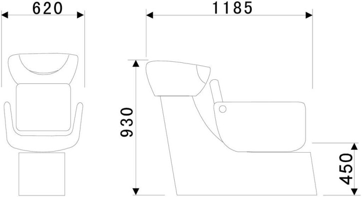 (B-WARE)Comair WP LUGANO sz Becken sz, passend zum Zürichstuhl