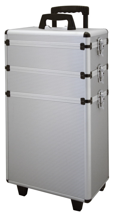 Comair Werkzeugkoffer Aluminium dreiteilig silber 70x36x22 cm