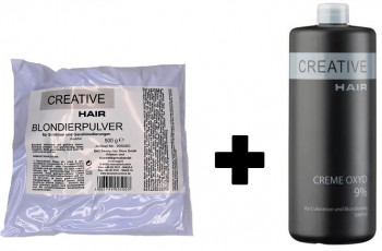 Creative Hair SET Blondierung 500 g + Creative Hair Creme Oxydant 9% 1000 ml