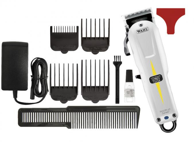 *Wahl Cordless Super Taper Haarschneidemaschine Weiß