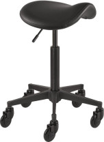 CLICTEC COMFY SADDLE Rollhocker M schwarz