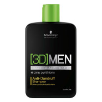 Schwarzkopf 3D MEN Anti-Schuppen Shampoo 250 ml