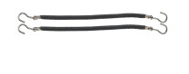 Comair Haarbinder glatt Gummi 10cm 12 Stück schwarz
