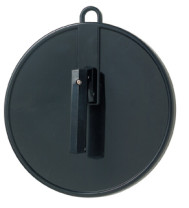 Comair Kab.-Spiegel rund 25cm m. Griff+Öse sz
