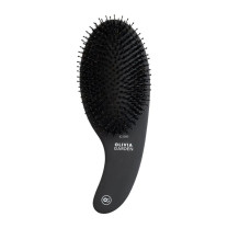 Olivia Garden Expert Care Curve mit Wildschwein-/Nylonborsten matt-schwarz