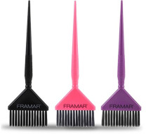 Framar Farbpinsel 3er-Set Big Daddy - Schwarz/Rosa/Lila