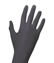 Nitrilhandschuhe Black Pearl M schwarz puderfrei 100er Box