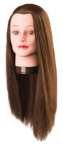 Comair Übungskopf Proteinhaar Pia 60cm braun Übungskopf Comair Übungskopf Proteinhaar Pia 60cm braun Übungskopf
