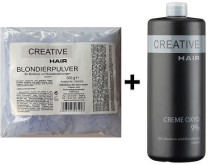 Creative Hair SET Blondierung 500 g + Creative Hair Creme Oxydant 9% 1000 ml