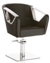 Xanitalia Friseurstuhl Astra Black eckiger Fuß