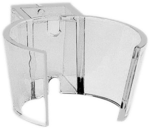 Wandföhnhalter transparent