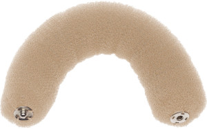 Haarknotenrolle 18cm blond mit Druckknopf