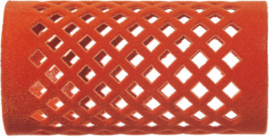 FLOCKED CURLER Metallwickler beflockt 65mm - 32mm ocker 12Stk