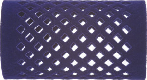 FLOCKED CURLER Metallwickler beflockt 65mm - 36mm blau 12Stk