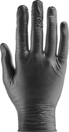 Efalock Emotion Nitril Einweg-Handschuhe puderfrei schwarz XL 100Stk.