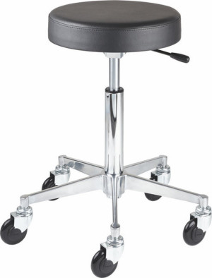 CLICTEC ROUND Rollhocker M silber