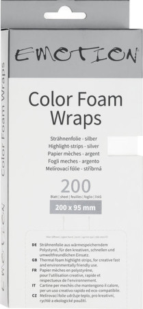 Efalock Emotion COLOR FOAM WRAPS Strähnenpapier 20cm silber - 200Stk.