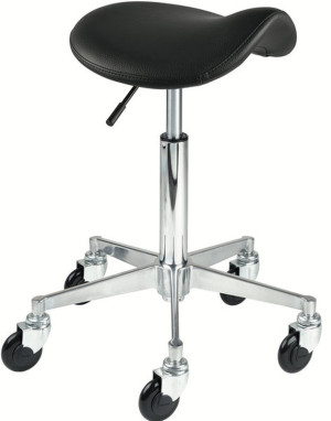 CLICTEC SADDLE COMFY  Rollhocker M silber