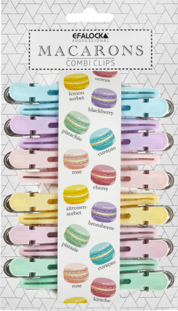 MACARONS COMBI-CLIPS Abteilklammern pastell 12Stk.