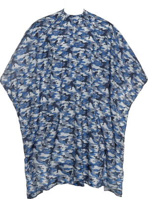 Efalock PERFECT TOUCH CAMOU Haarschneideumhang blau