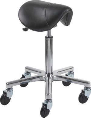 CLICTEC CLASSIC SADDLE LADY FIT Rollhocker M silber