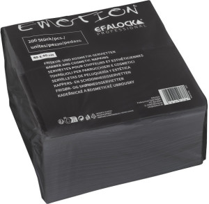 Emotion Kosmetikservietten schwarz 200Stk.