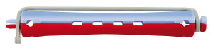 Comair Kaltwellwickler mit Rundgummi 12 Stück 11mm blau/rot Länge 91mm