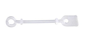 Comair Ersatzbänder Silikon 50 Stück rund/kurz mit Distanzring 6,6cm