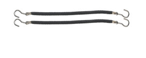 Comair Haarbinder glatt Gummi 10cm 12 Stück schwarz
