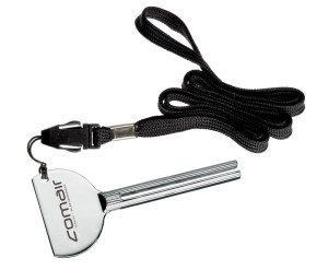 Comair Tubenpresse-Schlüssel Metall silber mit Halsband