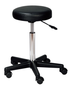 Comair Rollhocker "Gigant" schwarz 58/84cm