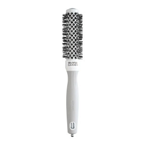 Olivia Garden Rundbürste Expert Blowout Shine 25 weiß & grau