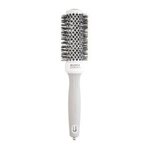 Olivia Garden Rundbürste Expert Blowout Shine 35 weiß & grau