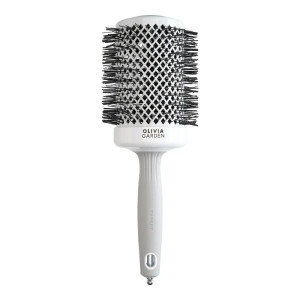 Olivia Garden Rundbürste Expert Blowout Shine 65 weiß & grau