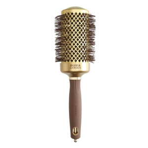 Olivia Garden Rundbürste Expert Blowout Shine 55 gewellte Borsten gold & braun