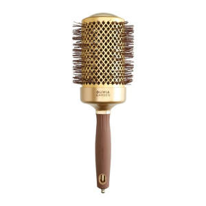 Olivia Garden Rundbürste Expert Blowout Shine 65 gewellte Borsten gold & braun
