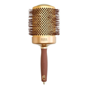 Olivia Garden Rundbürste Expert Blowout Shine 80 gewellte Borsten gold & braun