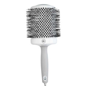 Olivia Garden Rundbürste Expert Blowout Shine 80 weiß & grau