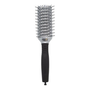 Olivia Garden Essential Style Tunnel Nylonborsten silber