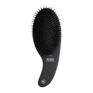 Olivia Garden Expert Care Curve mit Wildschwein-/Nylonborsten matt-schwarz