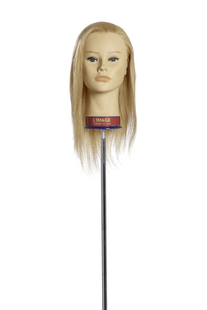 Limage Übungskopf  Carola  lichtblond  35 cm indisches Echthaar
