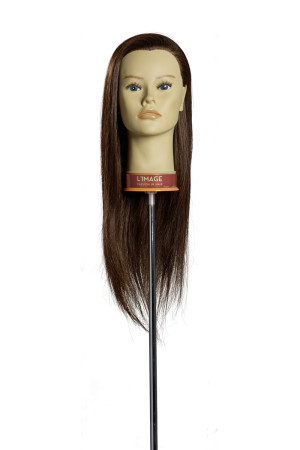 Limage Übungskopf  Lisa  dunkelblond 50 cm chinesisches Echthaar