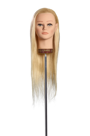 Limage Übungskopf  Perrine lichtblond 50 cm europäisches Echthaar
