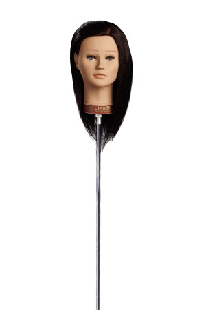 Limage Übungskopf  Sonja mittelbraun 35 cm indisches Echthaar