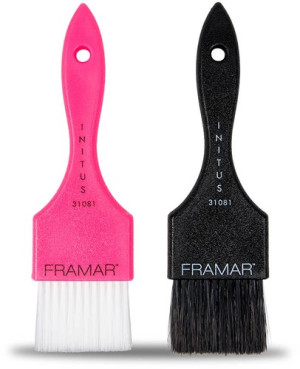 Framar Farbpinsel 2er-Set Power Painter Schwarz/Rosa