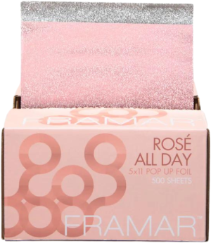 Framar - Rose All Day - Aluminiumfolie - Medium - Geprägte (Reliëf) Pop Ups - 12,7 cm x 28 cm - 500 st