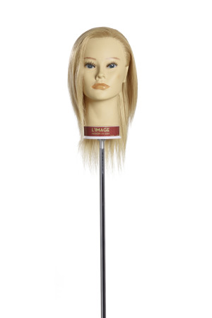 Limage Übungskopf  Sarah lichtblond 25 cm indisches Echthaar