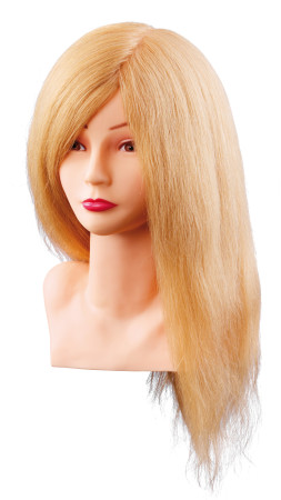 Comair Übungskopf Louisa 40cm blond Echthaar mit Büste